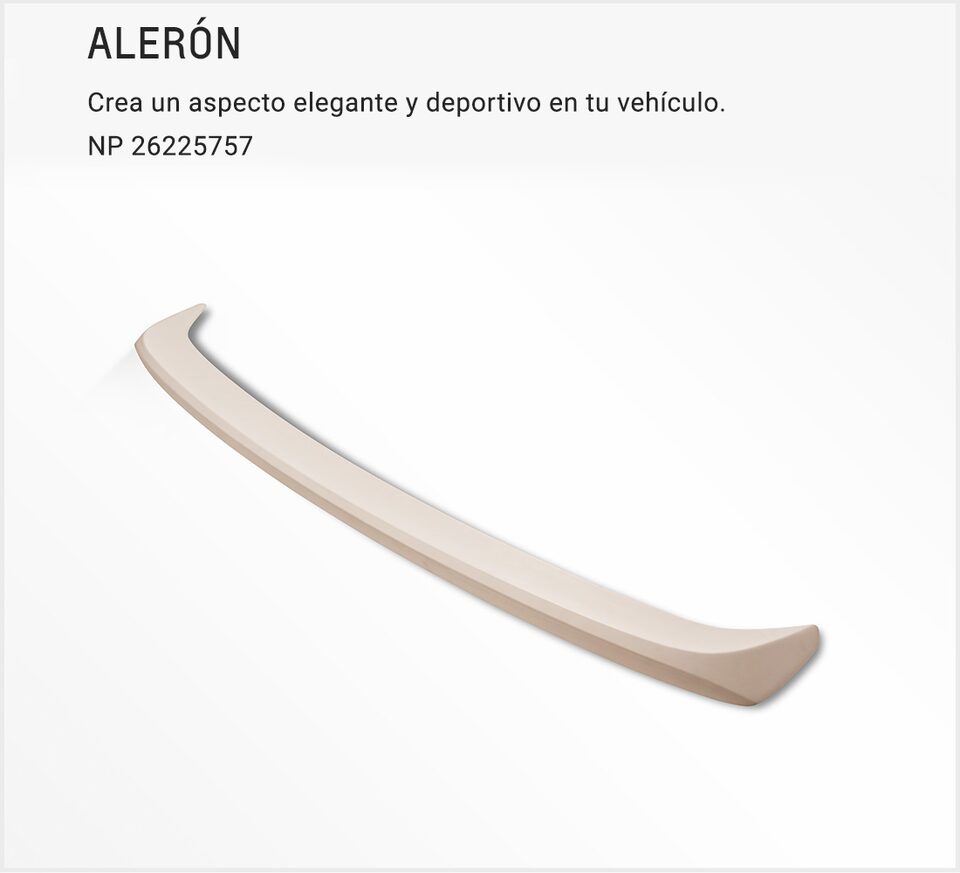 Chevrolet Onix Accesorios - Aleron de tu Sedan