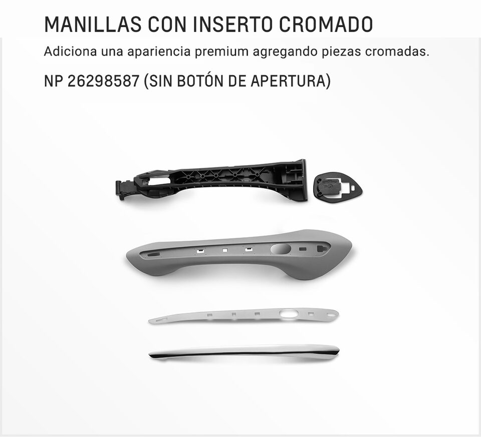 Chevrolet Onix Accesorios - Inserto Cromado de tu Sedan