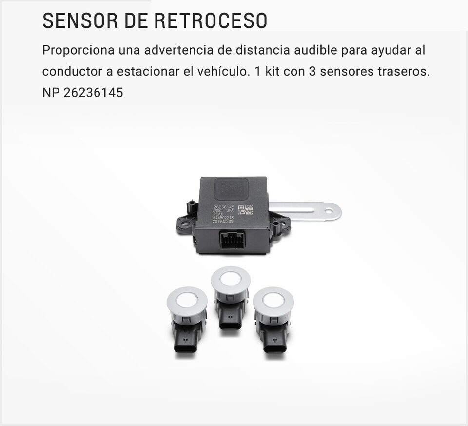 Chevrolet Onix Accesorios - Sensor de Reversa de tu Sedan