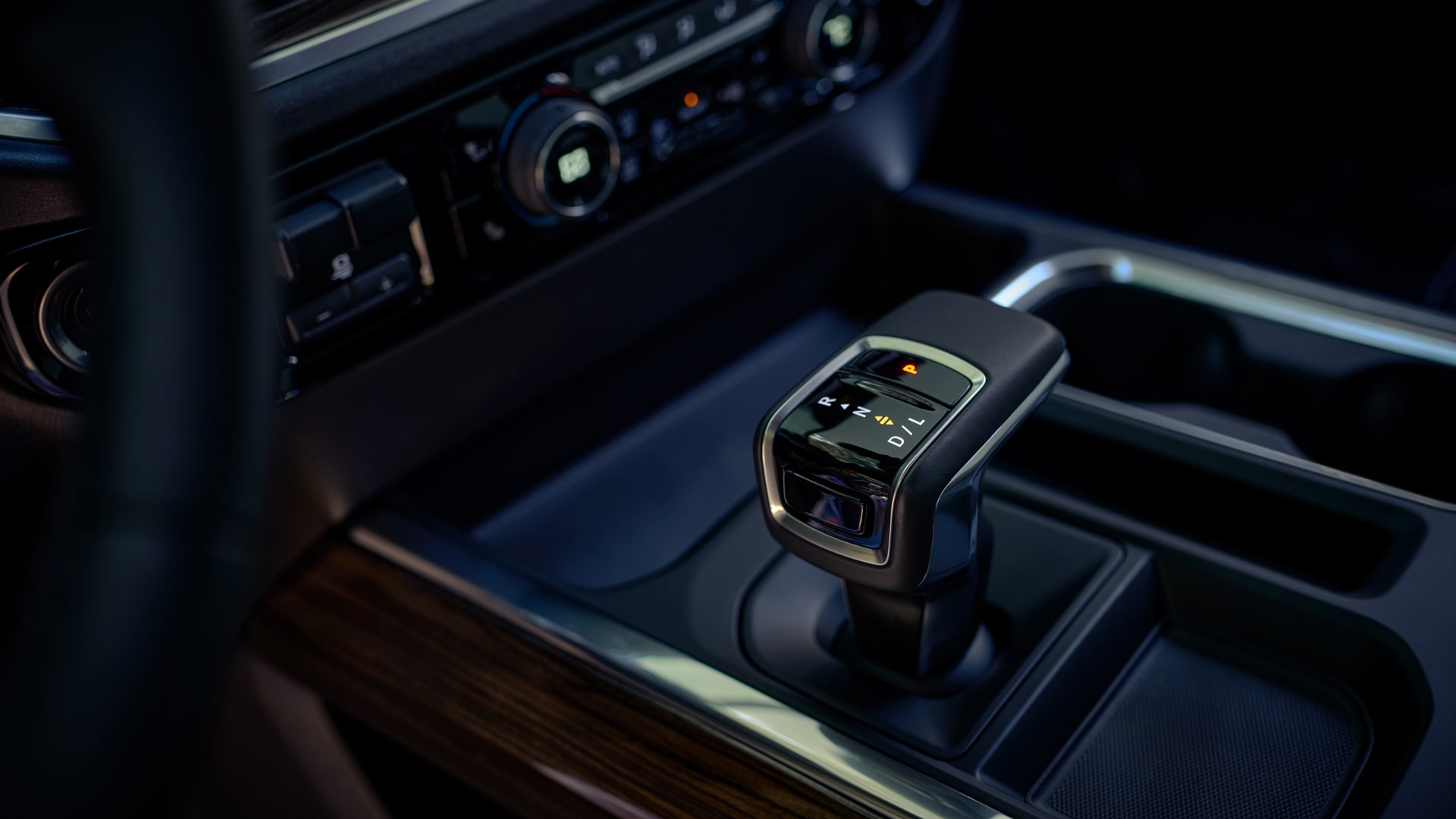 Palanca de transmisión de la Chevrolet Silverado ZR2.