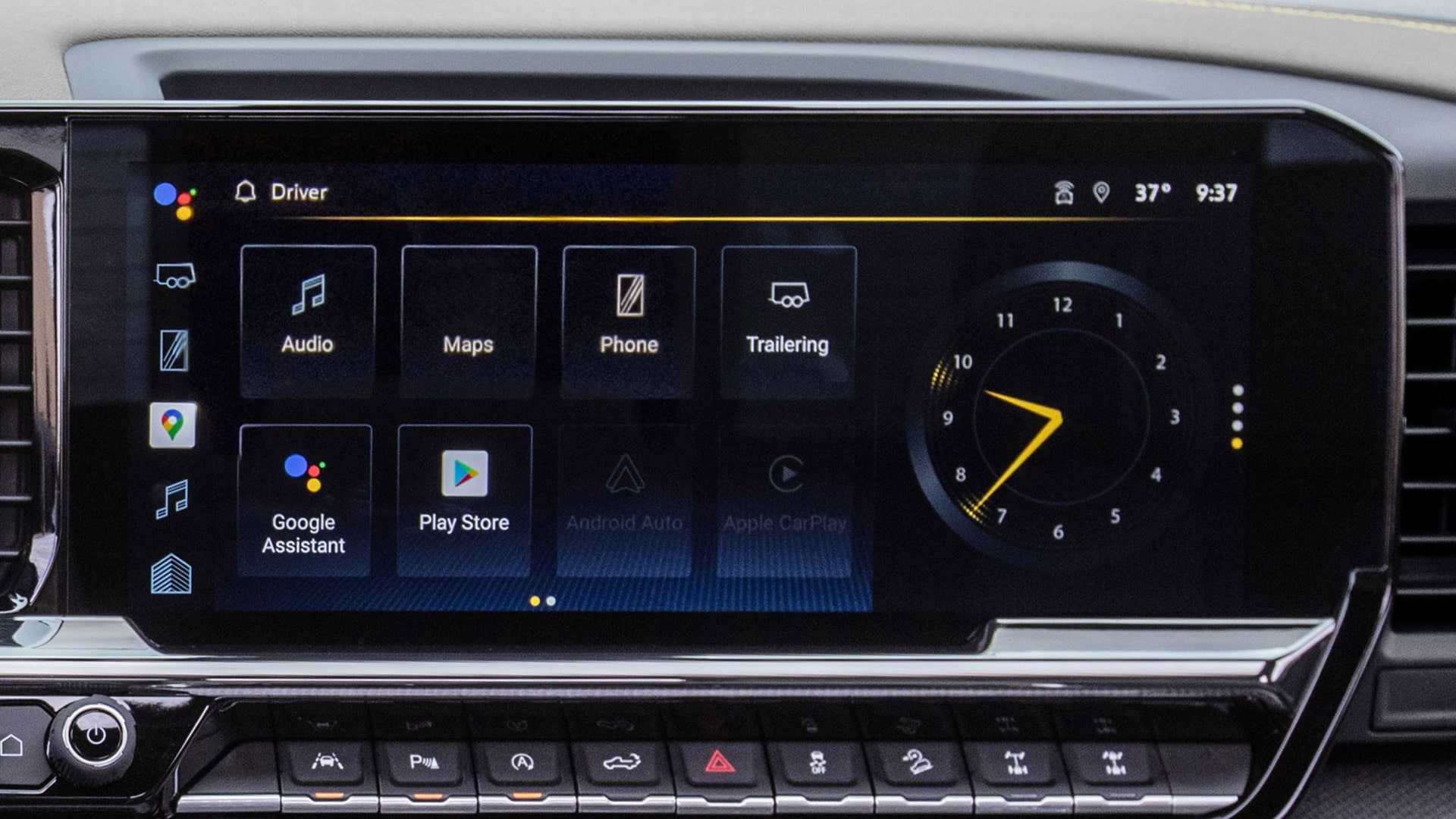 Pantalla táctil de 13,4 pulgadas de la Chevrolet Silverado ZR2.