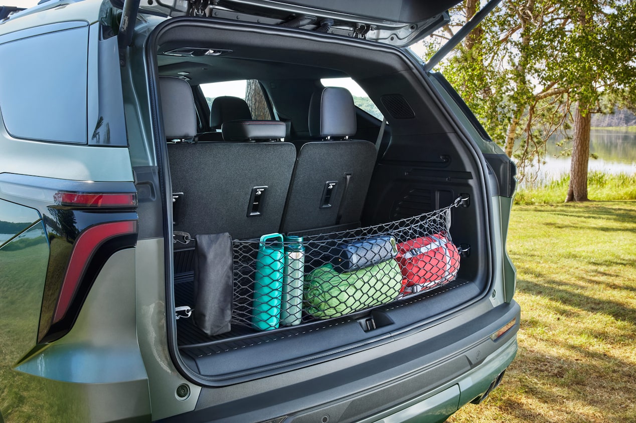 Red de carga implementada en maletero de la Chevrolet Traverse