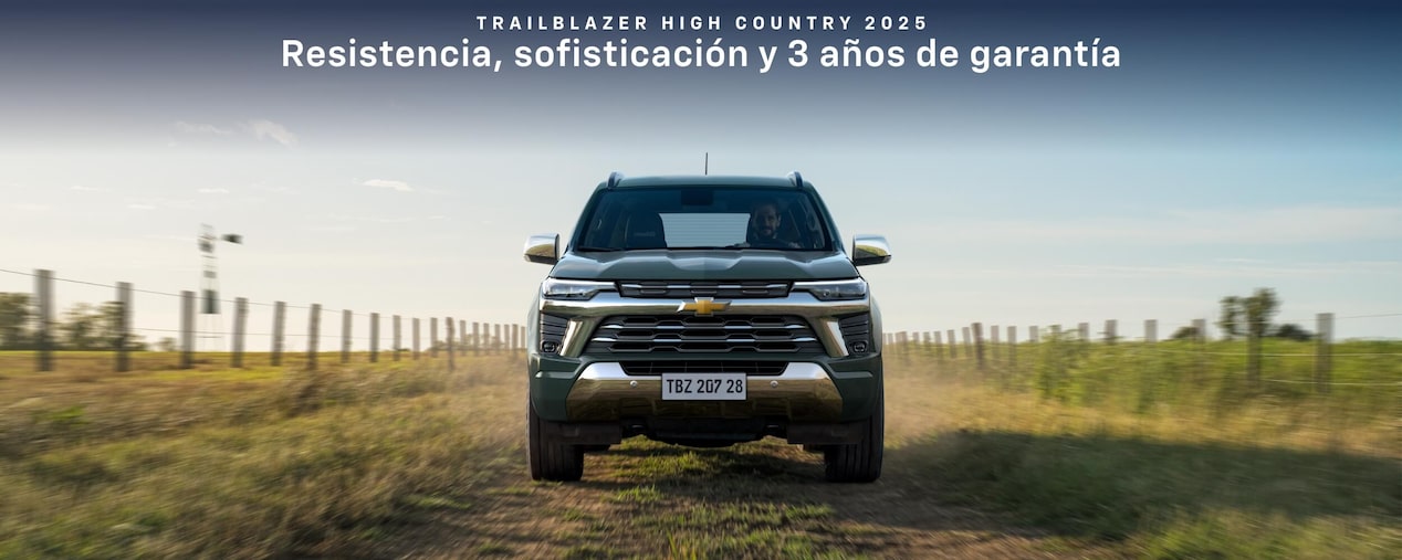Chevrolet Trailblazer High Country 2025. Resistencia, sofisticación y 3 años de garantía