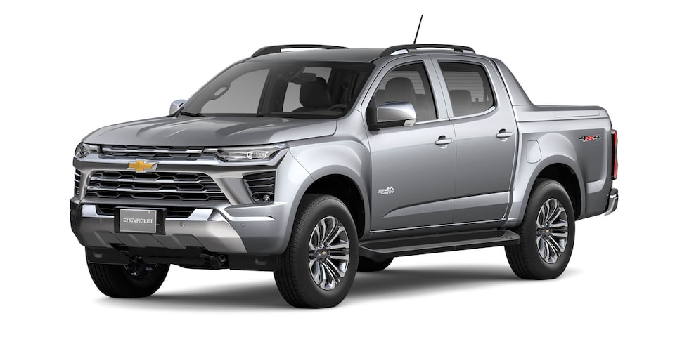 Chevrolet S10 High Country en color gris oscuro