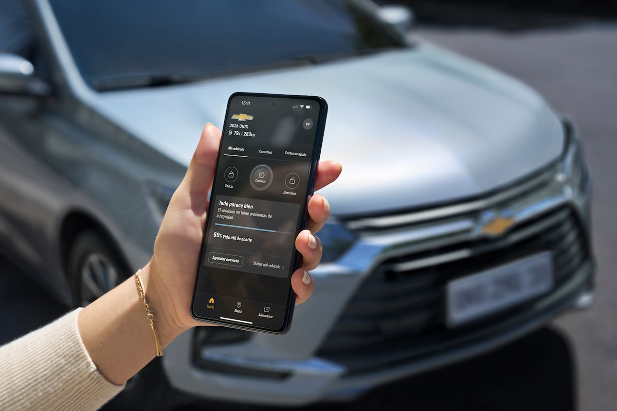 Conectividad entre aplicación myChevrolet y el Chevrolet Onix Plus