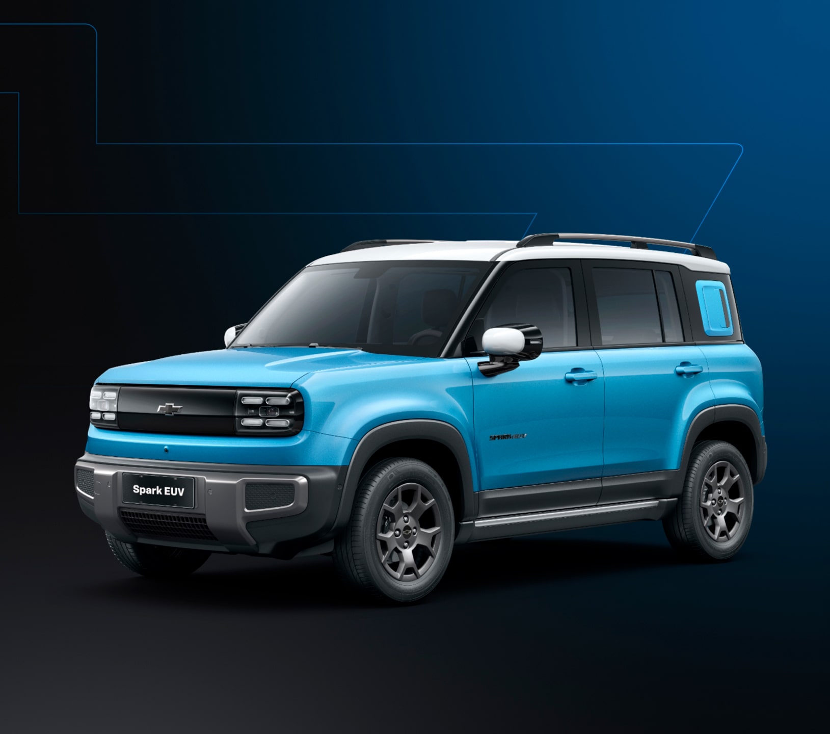 Chevrolet Spark EUV azul, innovación y estilo urbano para transformar cada trayecto en una experiencia única