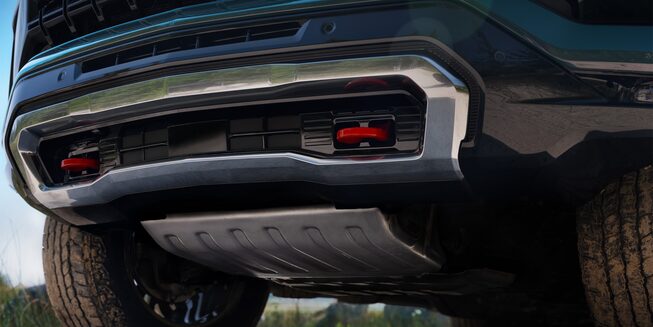 Chevrolet Tahoe Z71 2025 - Detalles de la parrilla e inferior del tren delantero