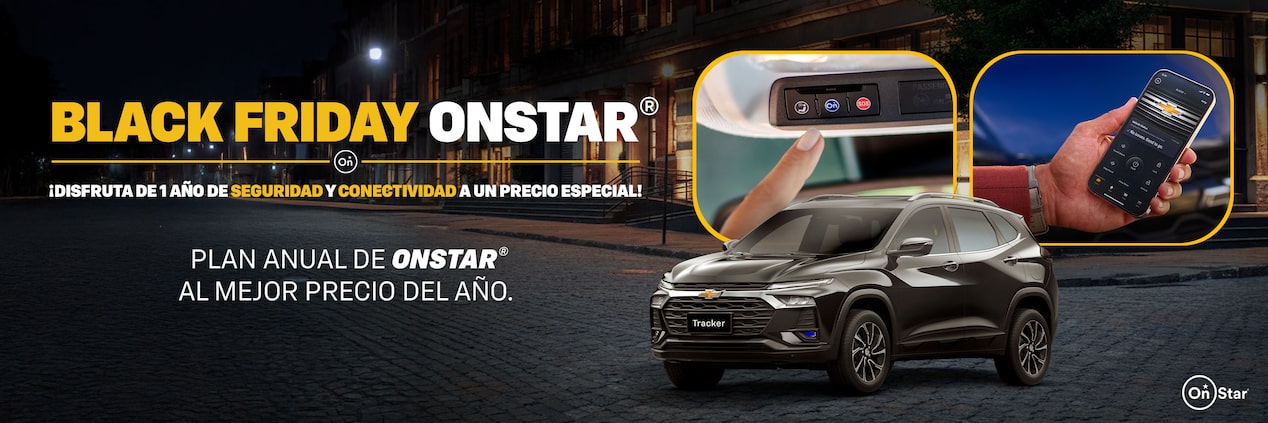 Black Friday OnStar. ¡Disfruta de 1 año de seguridad y conectividad a un precio especial!