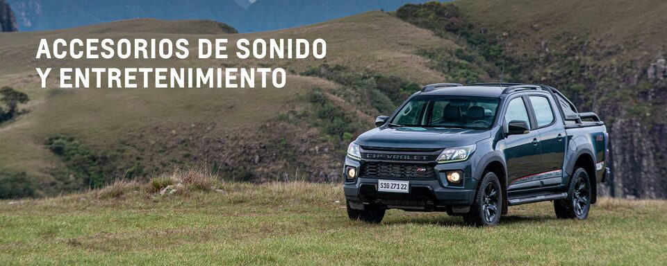 Equipa con accesorios de entretenimiento y sonido a tu nueva camioneta Chevrolet S10 Z71