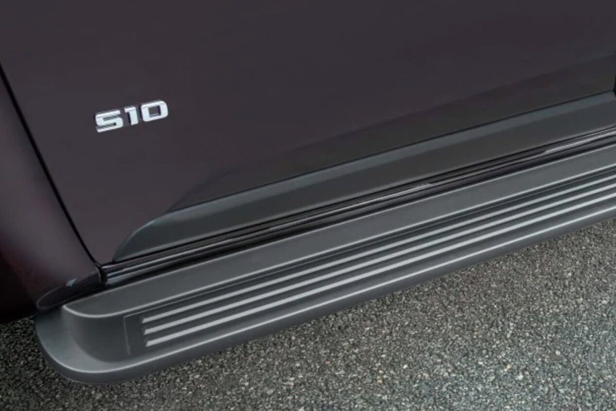 El estribo lateral modelo original fue diseñado exclusivamente para la nueva Chevrolet S10 Z71