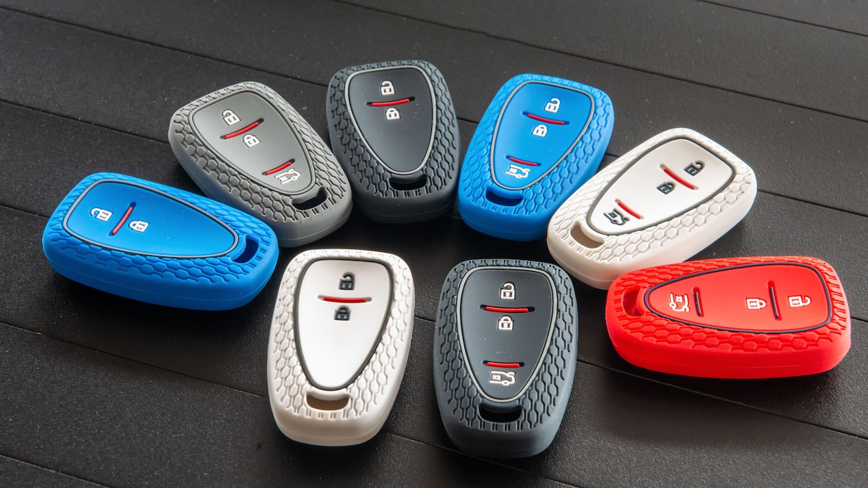 Fundas de silicona para llavero 3 botones para Chevrolet S10