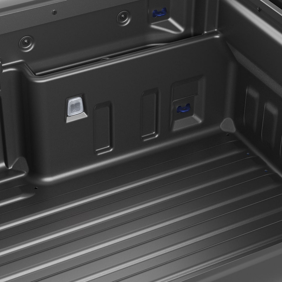 Detalle de la caja de carga de la nueva camioneta Chevrolet Montana