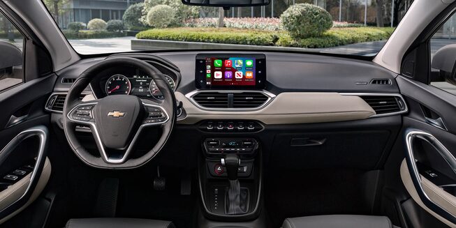 Chevrolet Captiva Turbo, vista interior tablero
