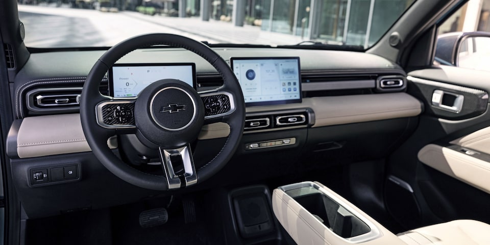 "Tablero digital del Chevrolet Spark EUV, innovación y conectividad en cada detalle interior "