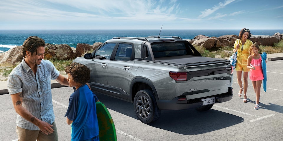 Vista en detalle del velocímetro y tacómetro de la Chevrolet Montana.